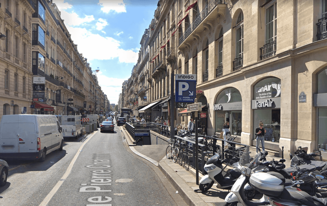 Photo of the INDIGO Pierre Charron Champs-Elysées car park in Paris